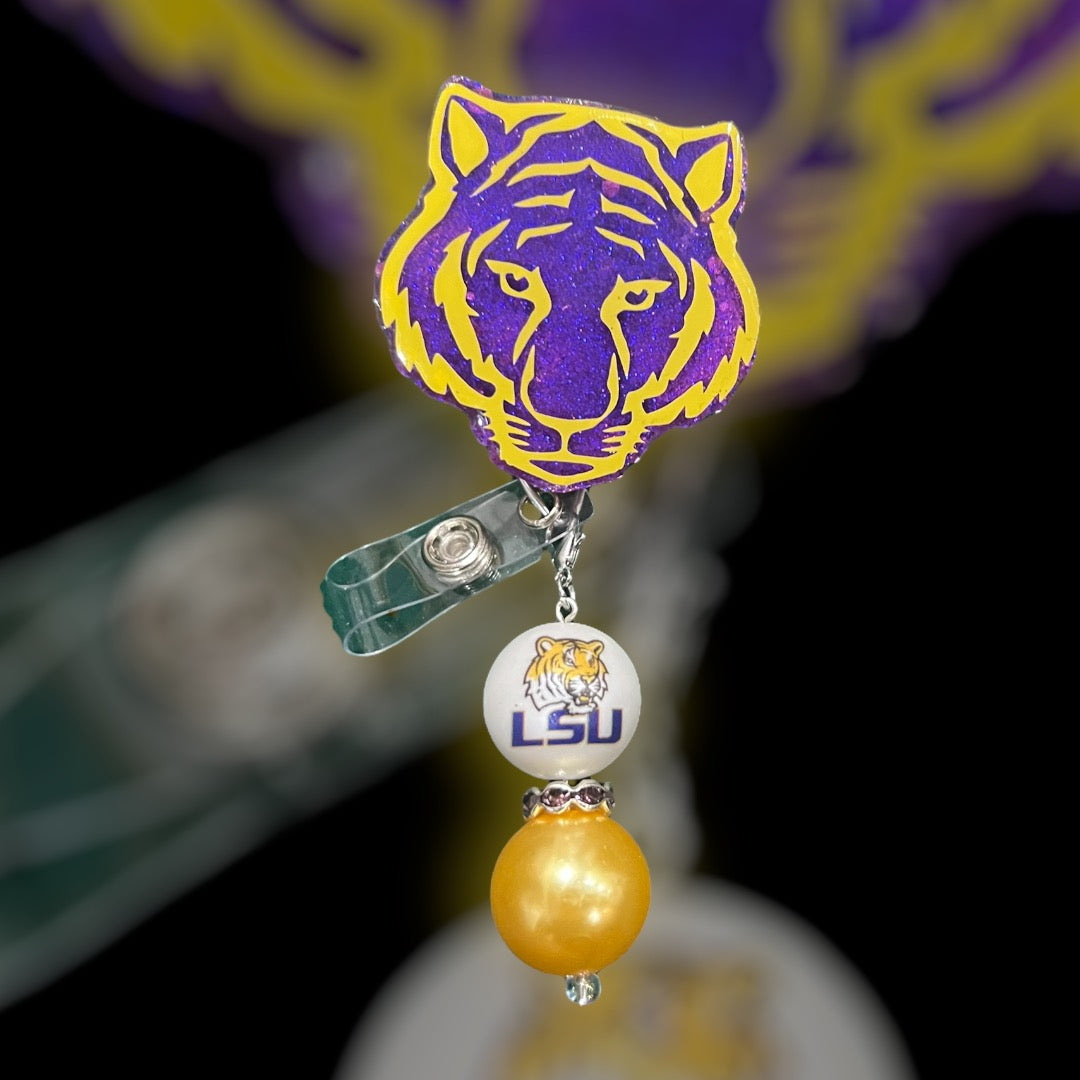 Bayou Tiger Badge Reel