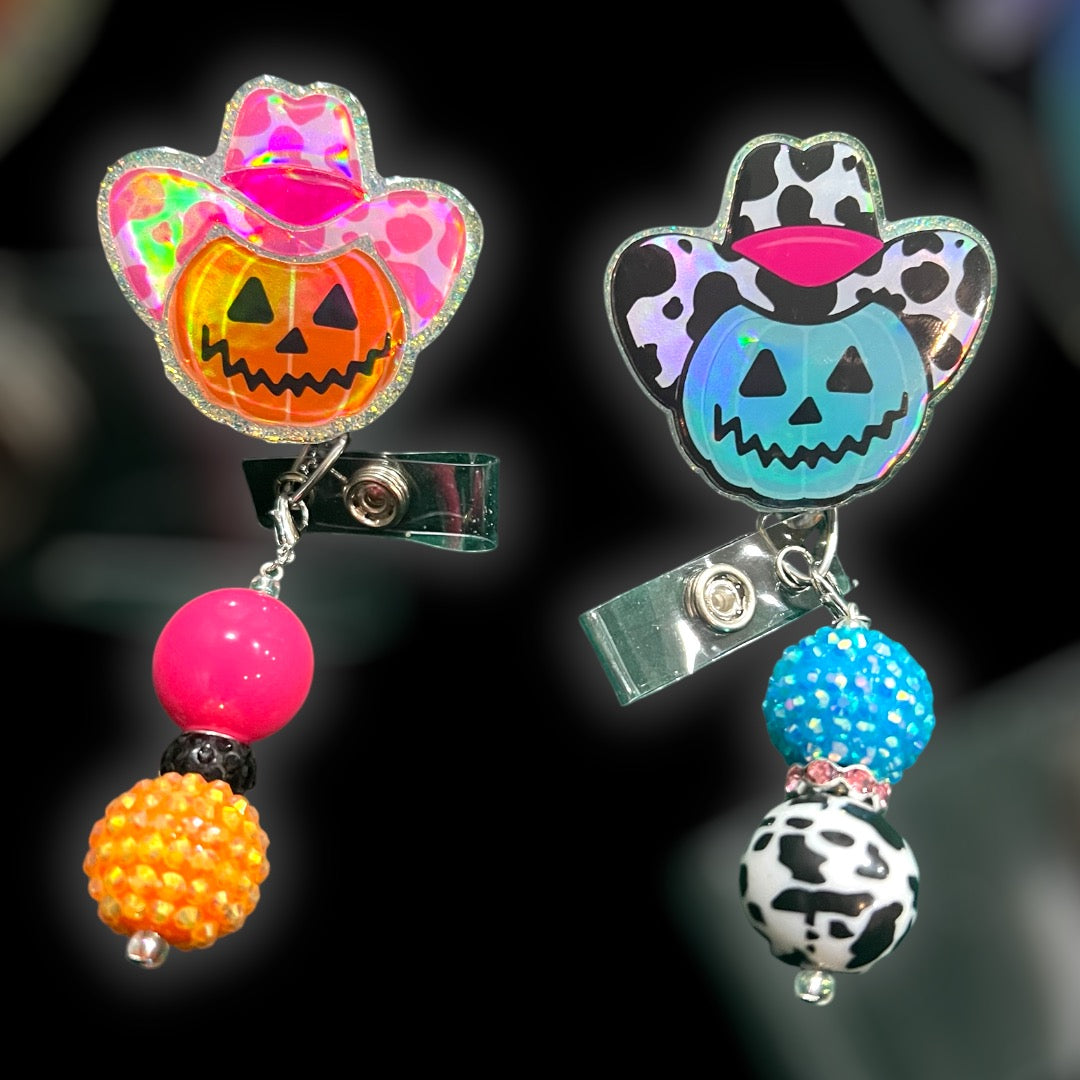 Country Pumpkin Badge Reel
