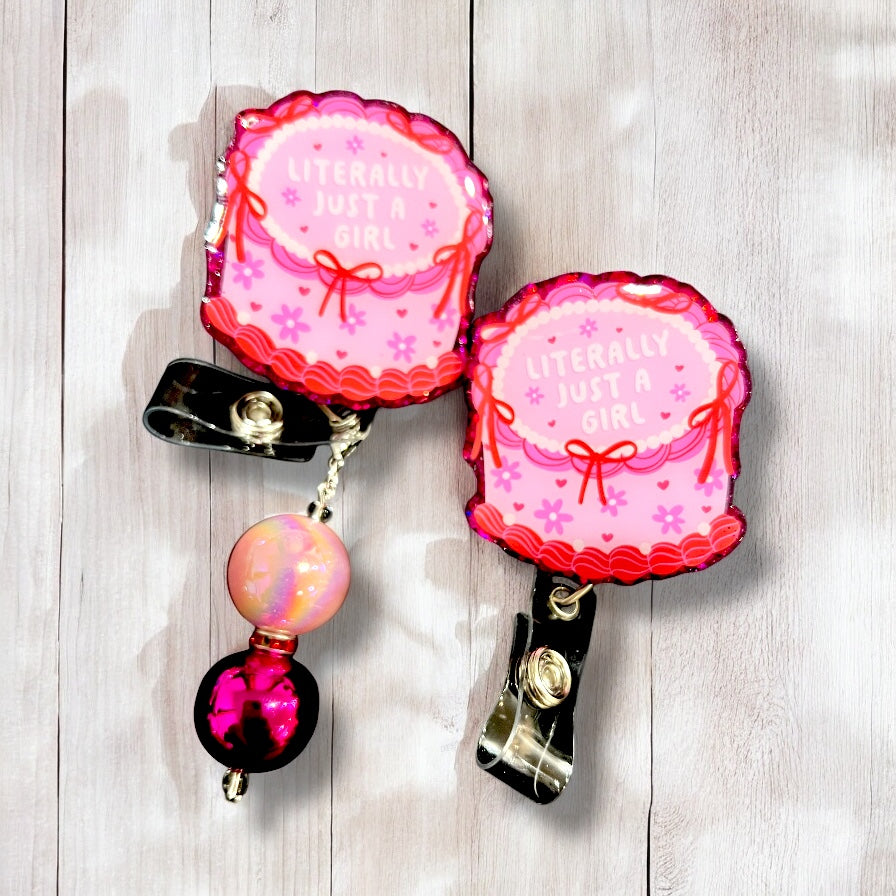 Just A Girl Badge Reel