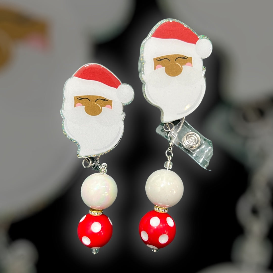 Classic Santa Christmas Badge Reel