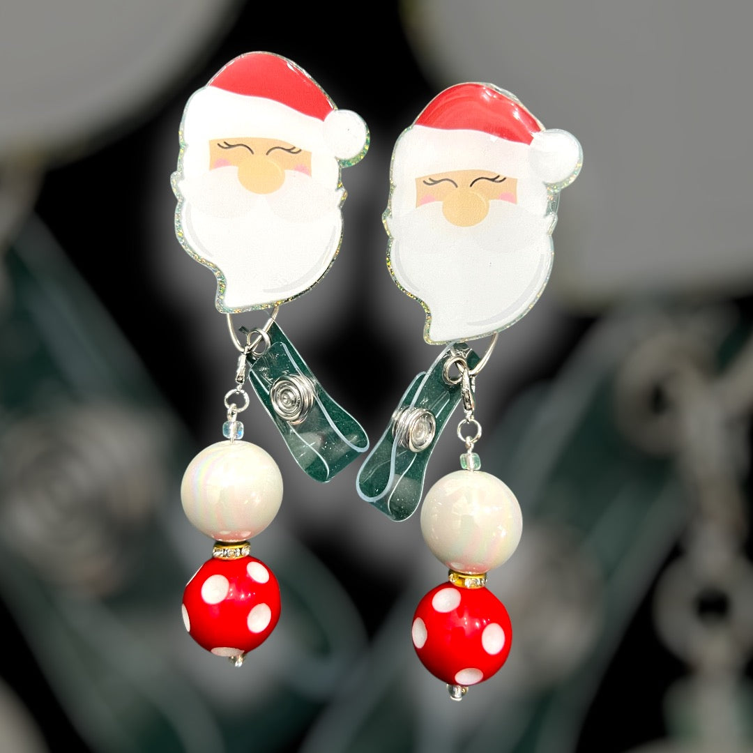 Classic Santa Christmas Badge Reel