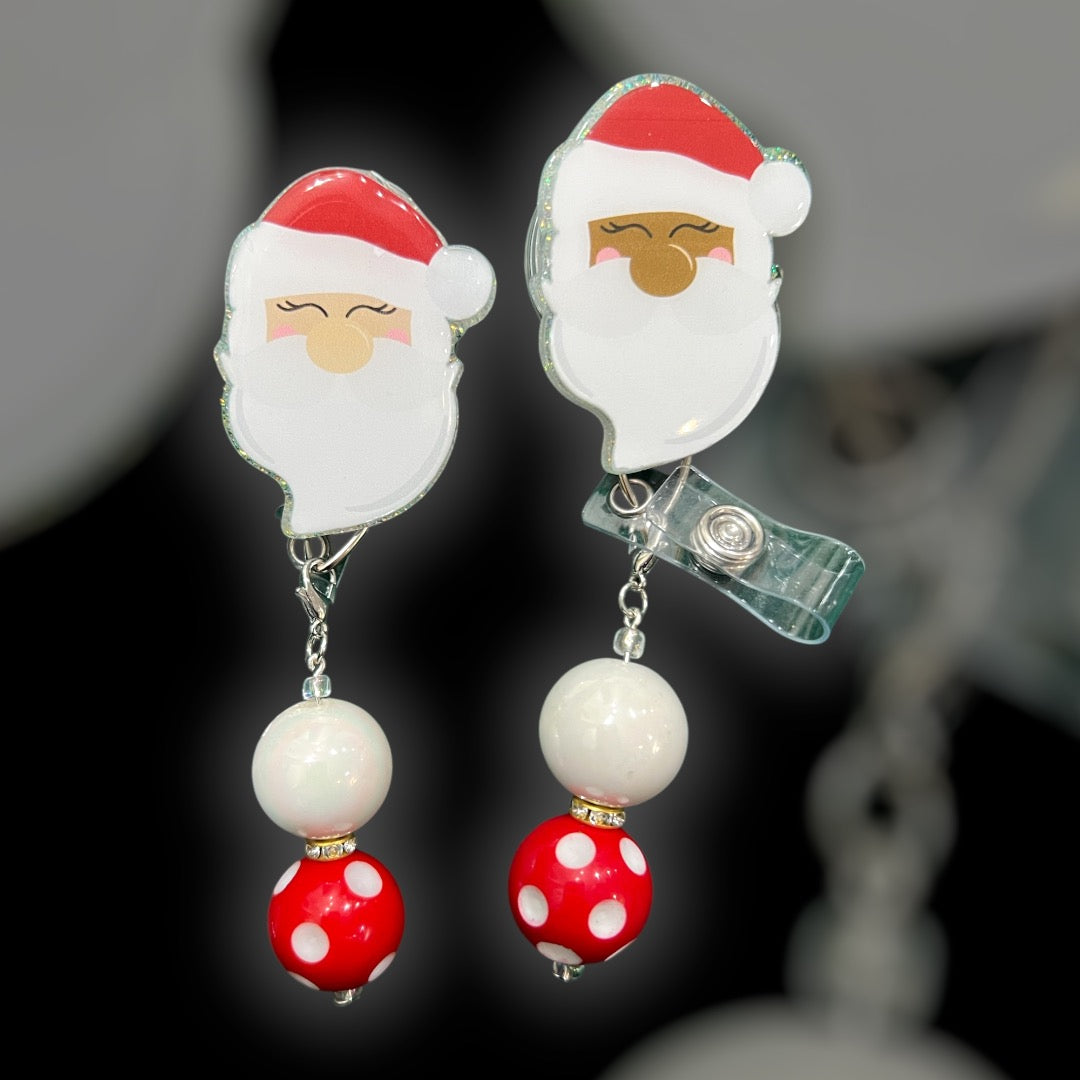 Classic Santa Christmas Badge Reel