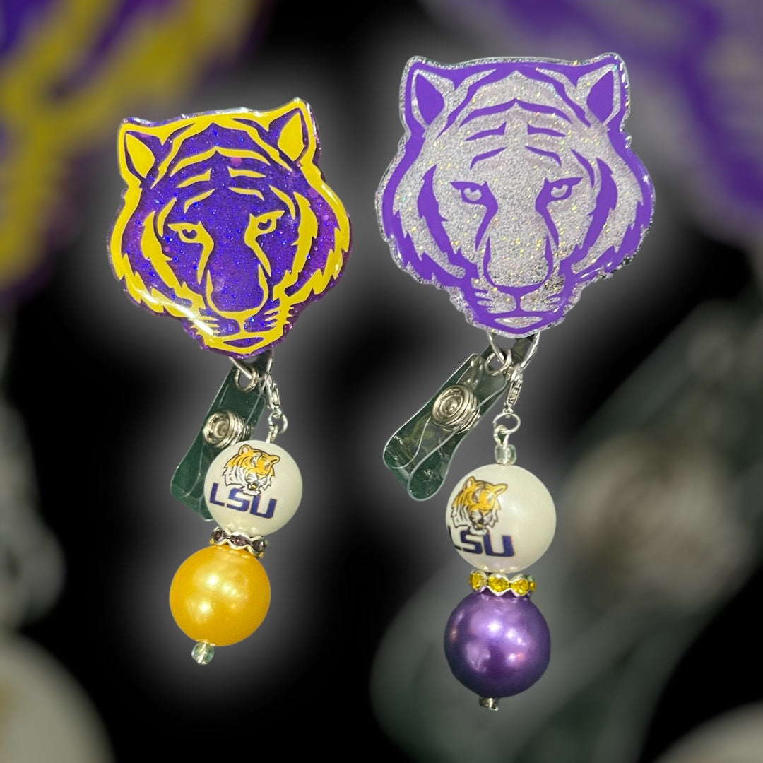 Bayou Tiger Badge Reel