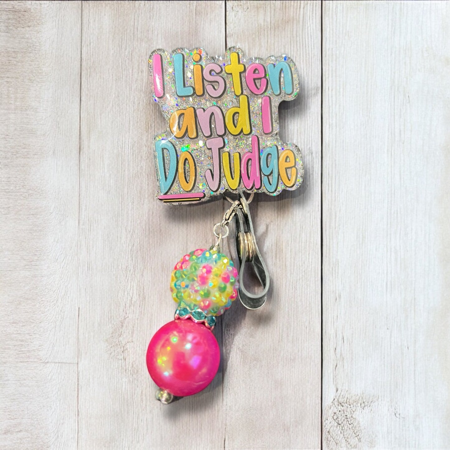 I Listen And I Do Judge Badge Reel