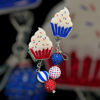 Patriotic Cupcake Badge Reel