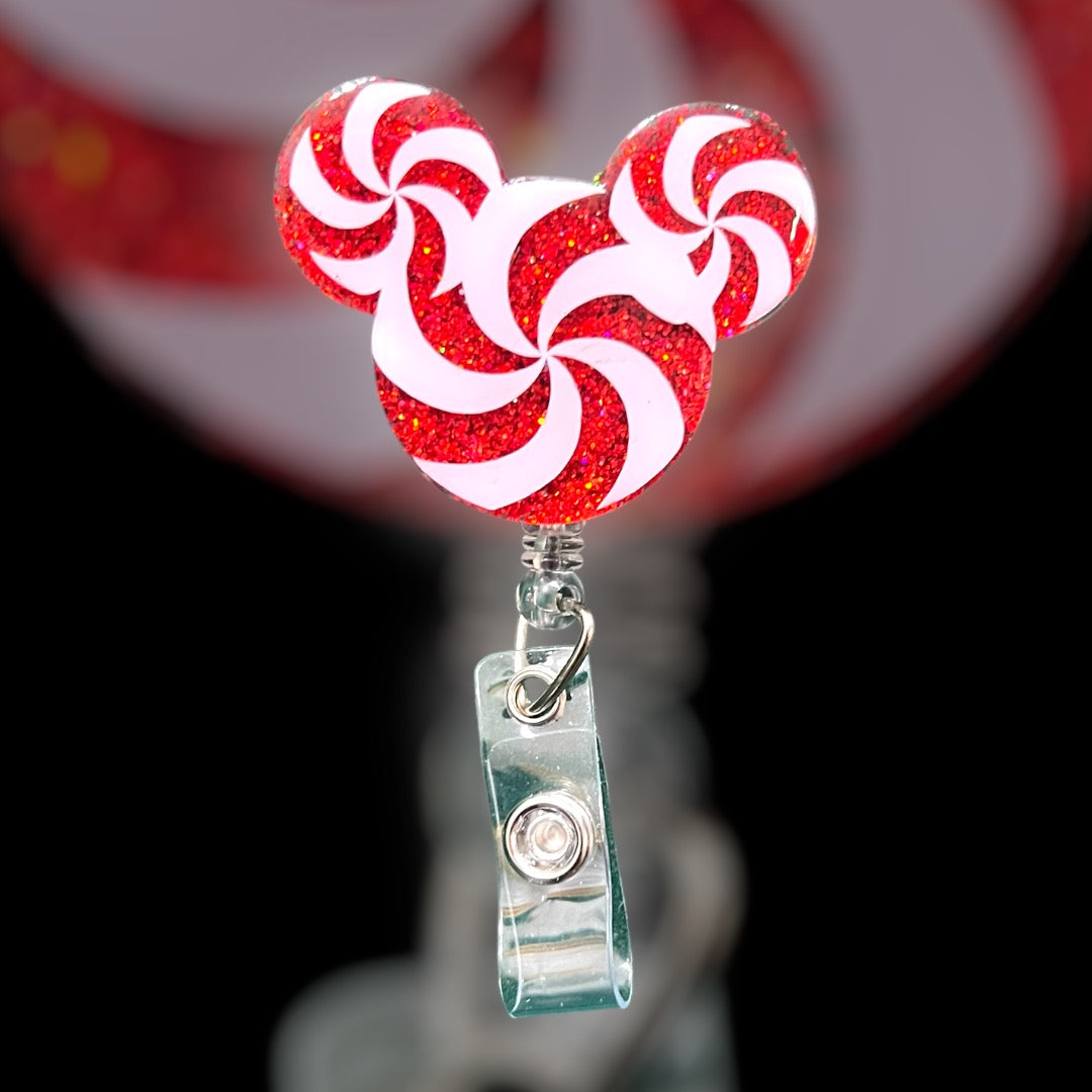 Peppermint Twist Badge Reel