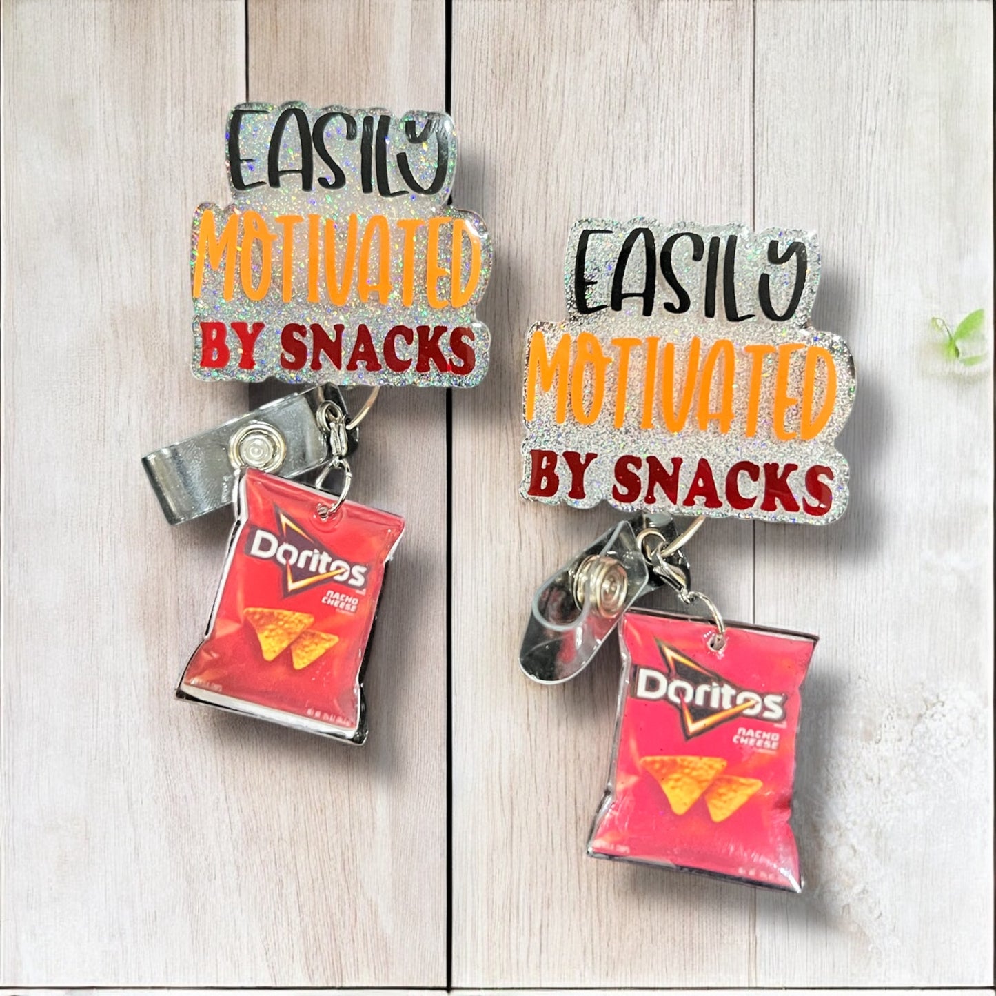 Easily Influenced By Snacks Badge Reel