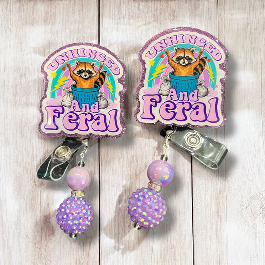 Unhinged But Feral Badge Reel