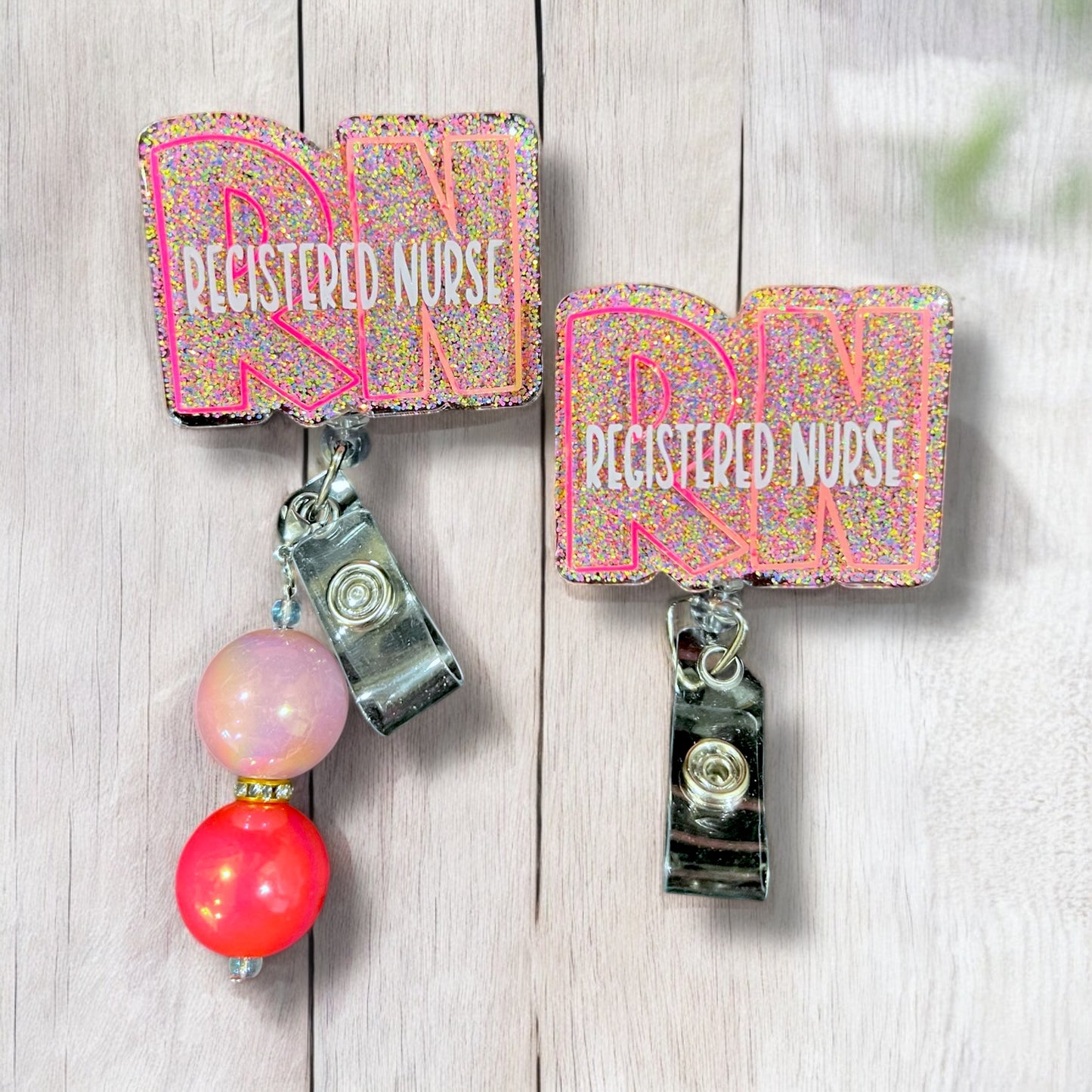 RN Glittery Badge Reel