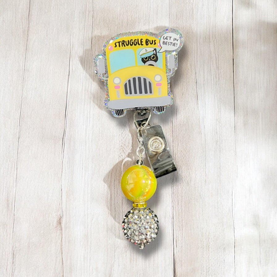 Struggle Bus Badge Reel