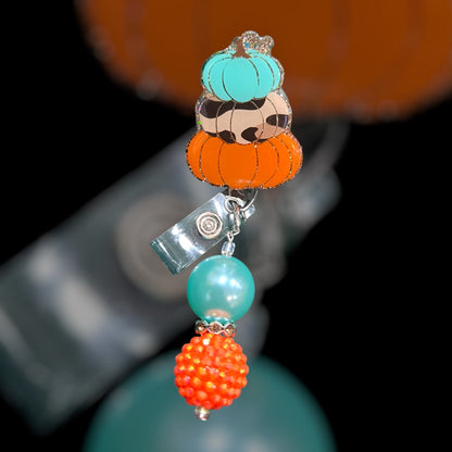 Stacked Pumpkins Badge Reel