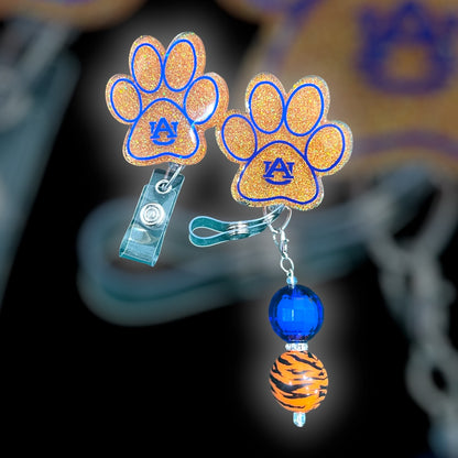 Tiger Paw Badge Reel