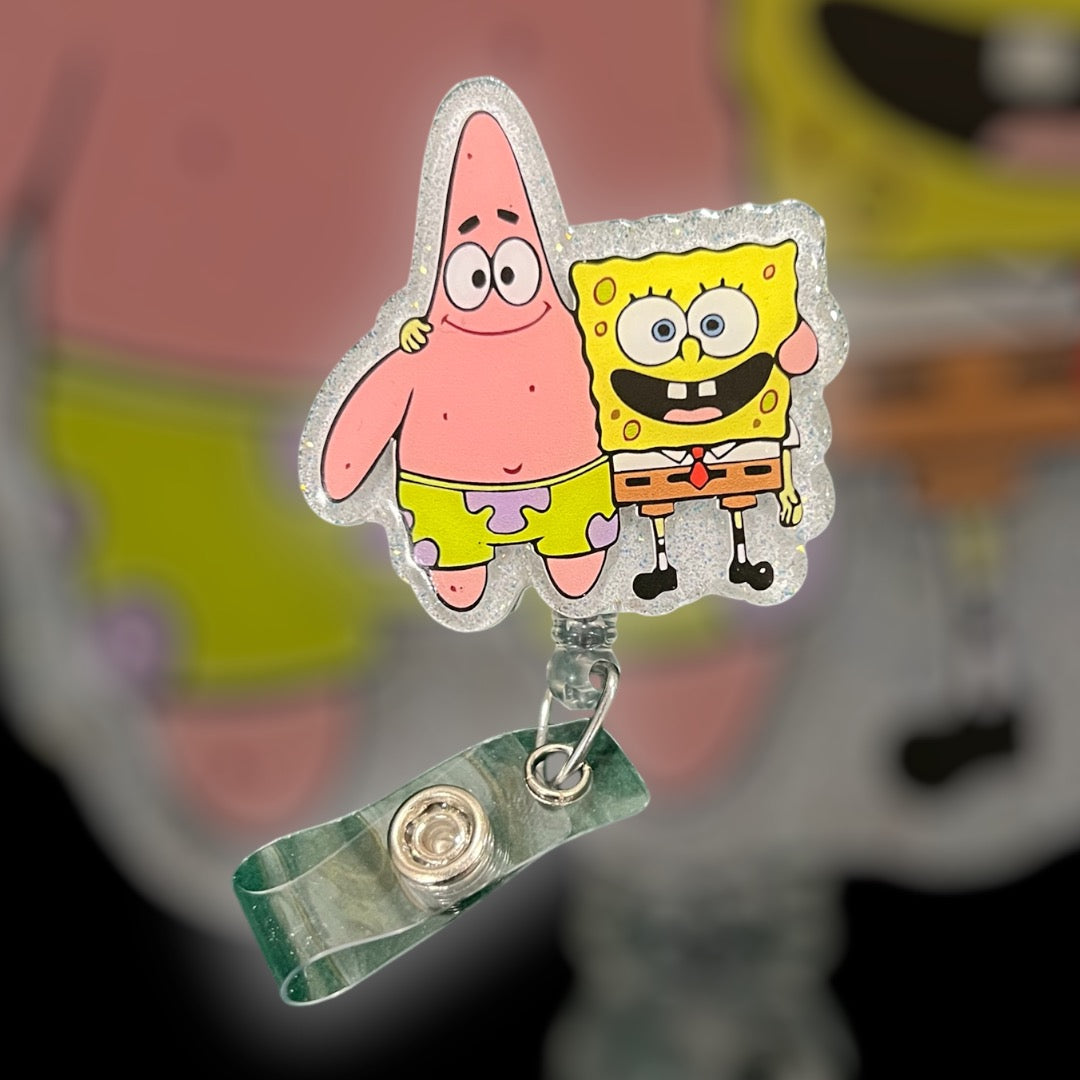 Patrick and Squarepants Badge Reel