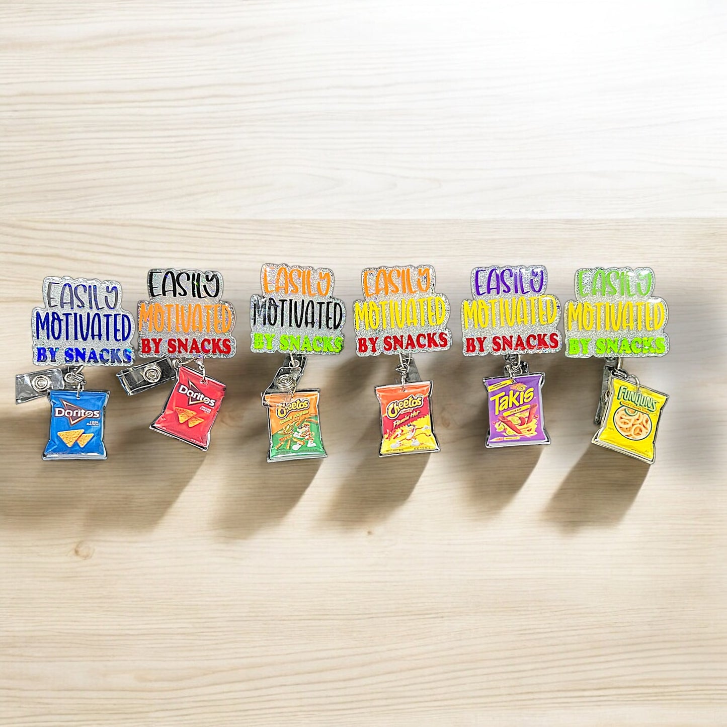Easily Influenced By Snacks Badge Reel