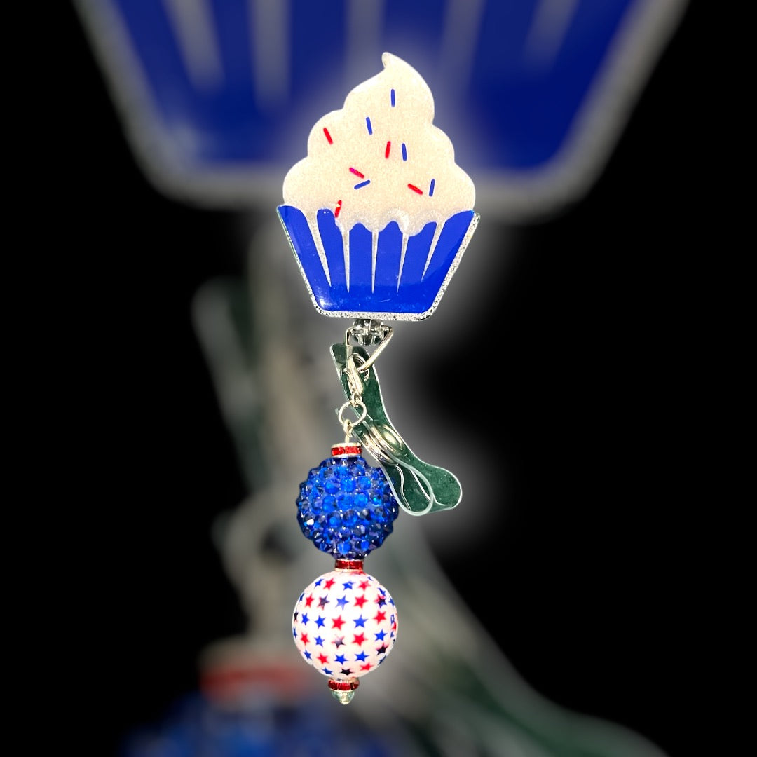 Patriotic Cupcake Badge Reel