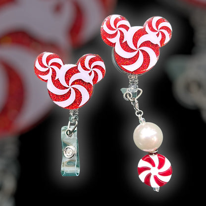 Peppermint Twist Badge Reel