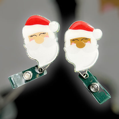 Classic Santa Christmas Badge Reel