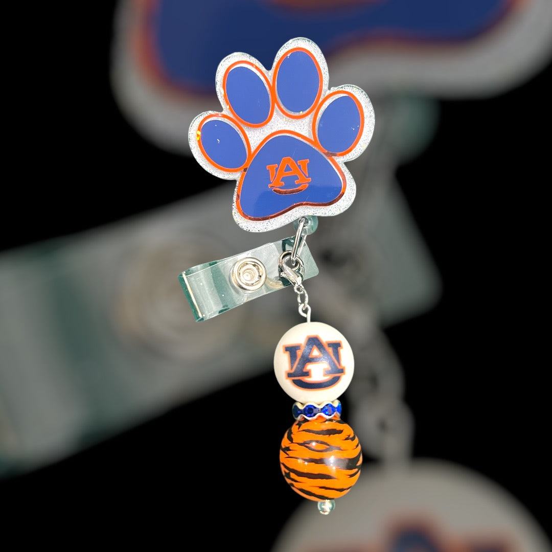 Tiger Paw Badge Reel