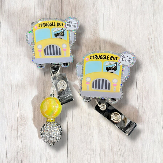 Struggle Bus Badge Reel