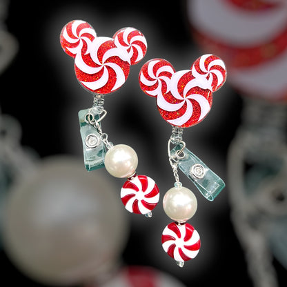 Peppermint Twist Badge Reel