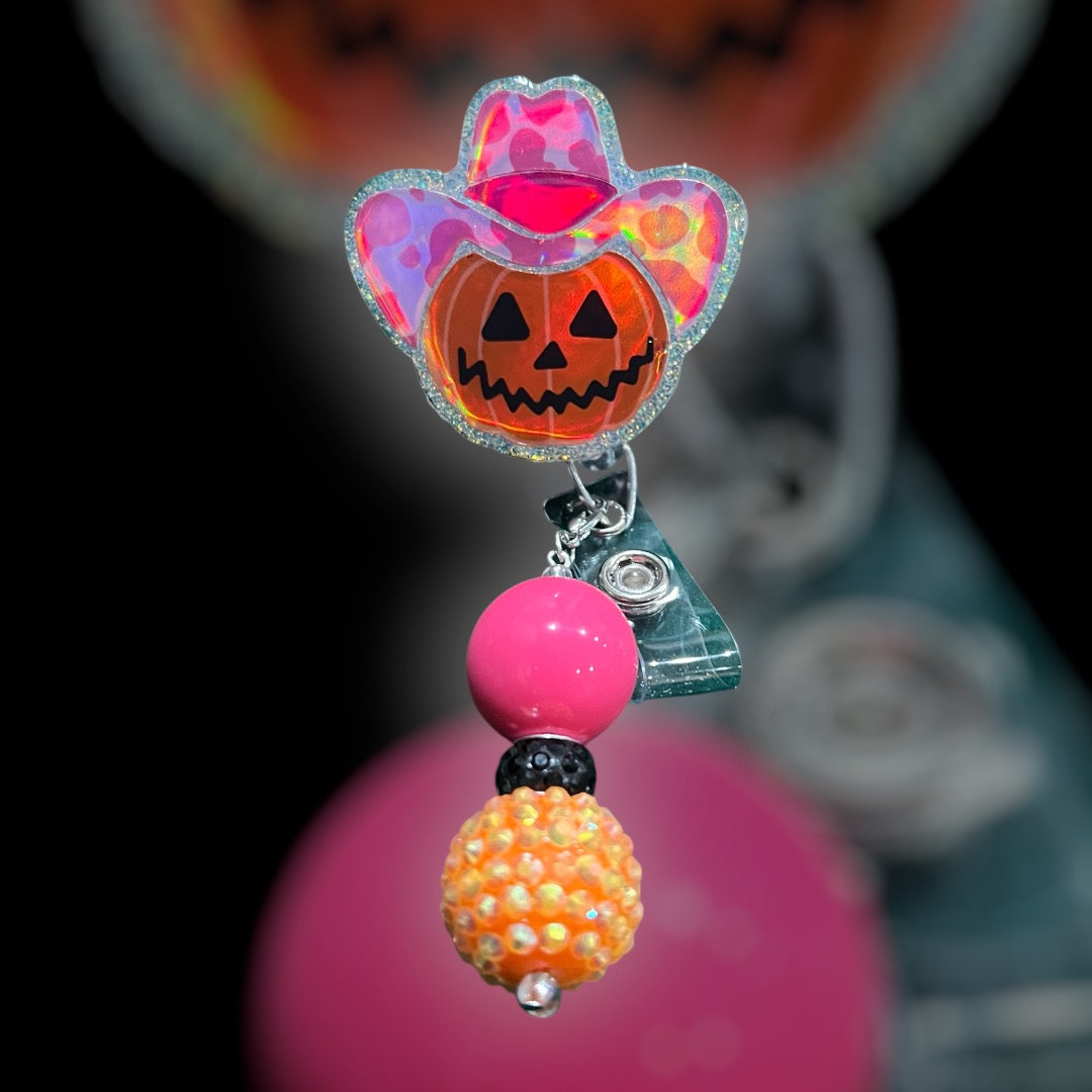 Country Pumpkin Badge Reel