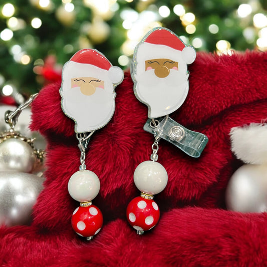 Classic Santa Christmas Badge Reel